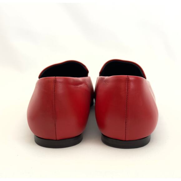 THE ROW Minimal Red Loafer Size 37.5 COA - Picture 8 of 9